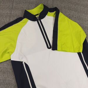 Footjoy FJ Men's Med. Short Sleeve Half 1/2 Zip Golf Pullover Wind Shirt Jacket
